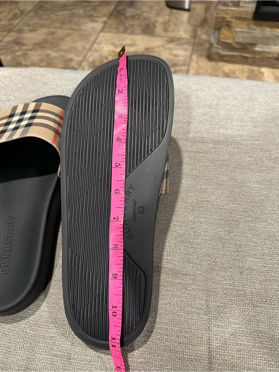 Men\'s Plaid Slide Sandals size 43 main image 4